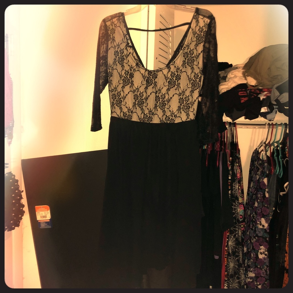 Hot Topic Black Lace Dress